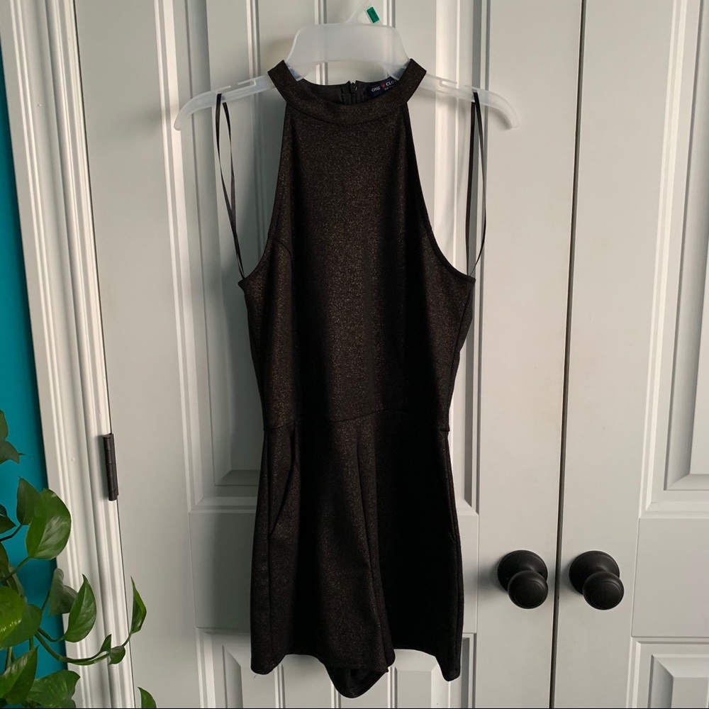 Black Dress Romper